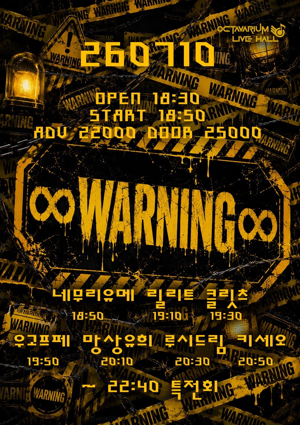 오늘도 아이돌, WARNING